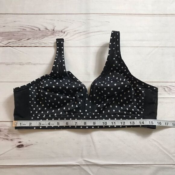 Cacique Black with Polka Dots Bra Size 40C - Picture 6 of 7